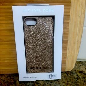 Michael Kors Gold Glitter Phone Case